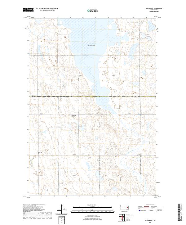 USGS Topographic Map – Oldham NW