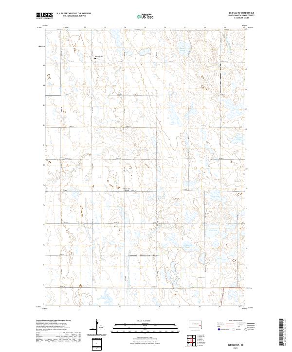 USGS Topographic Map – Oldham SW