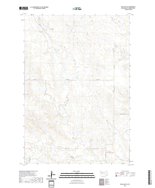 USGS Topographic Map – Opal East SE