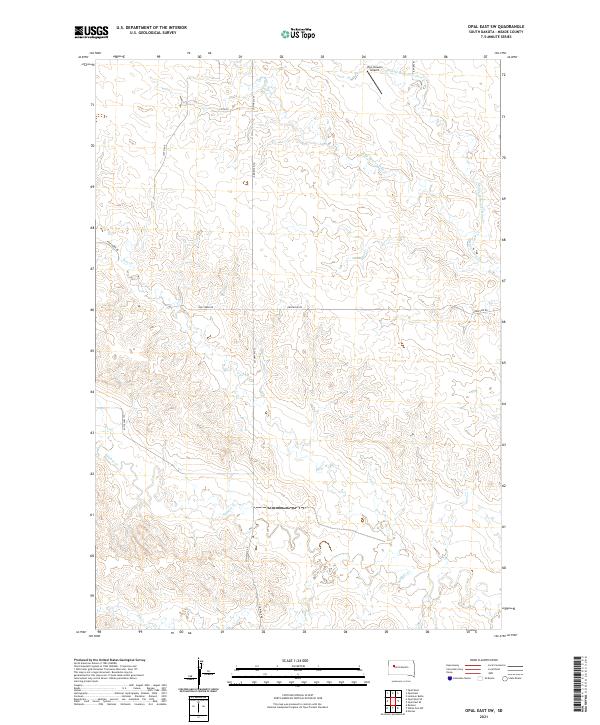 USGS Topographic Map – Opal East SW