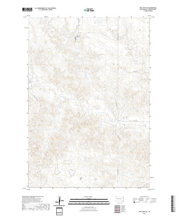 USGS Topographic Map – Opal West SE