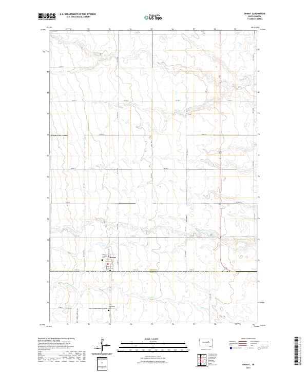 USGS Topographic Map – Orient