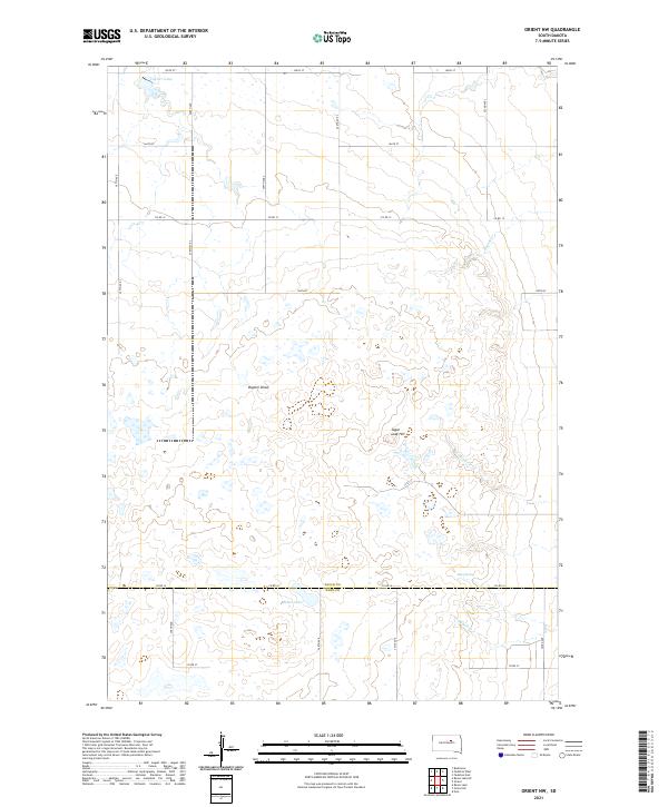 USGS Topographic Map – Orient NW