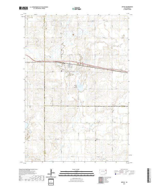 USGS Topographic Map – Ortley