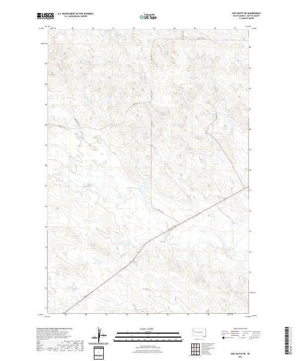 USGS Topographic Map – Owl Butte NE