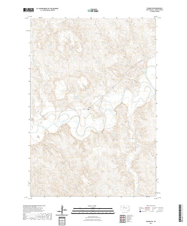 USGS Topographic Map – Parade NE