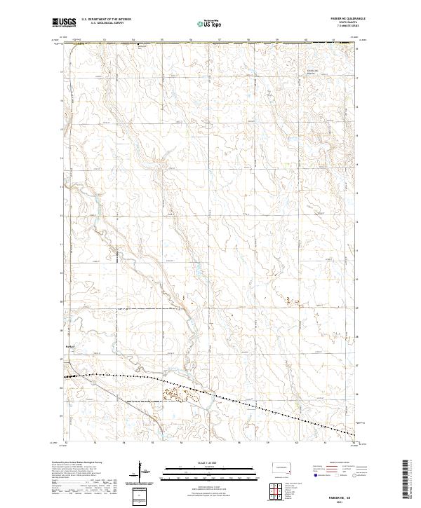 USGS Topographic Map – Parker NE