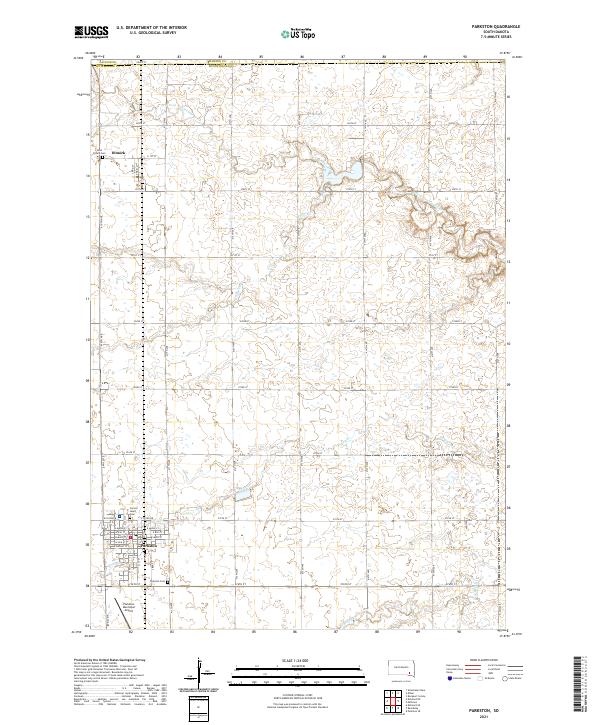 USGS Topographic Map – Parkston