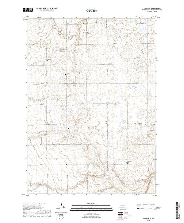 USGS Topographic Map – Parkston SE