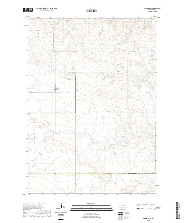 USGS Topographic Map – Parmelee NE