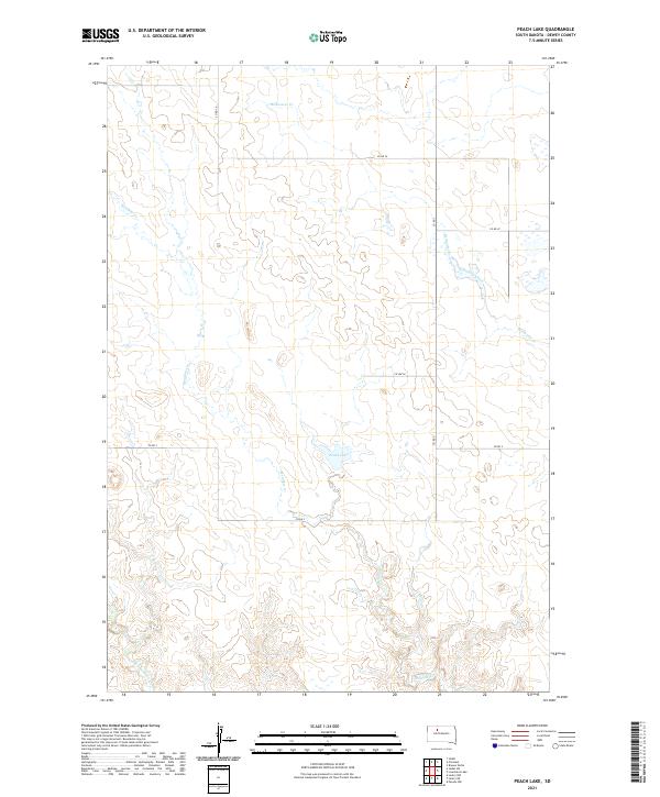 USGS Topographic Map – Peach Lake