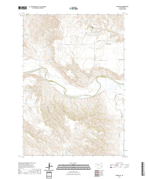 USGS Topographic Map – Pedro NW