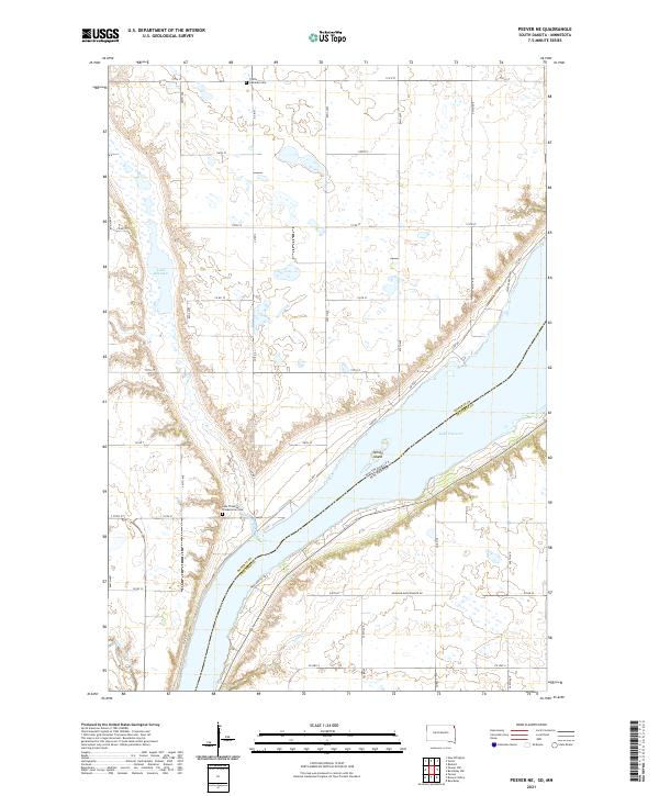 USGS Topographic Map – Peever NE