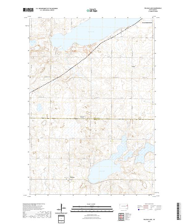 USGS Topographic Map – Pelican Lake