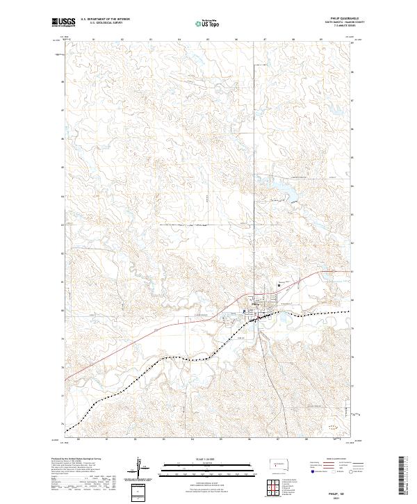 USGS Topographic Map – Philip