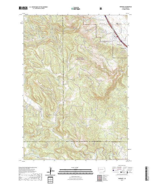 USGS Topographic Map – Piedmont