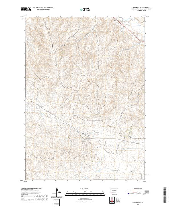 2021 Map of Pine Ridge SW, 2021 Print