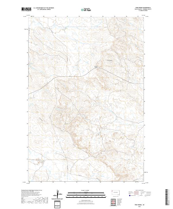 USGS Topographic Map – Pine Spring