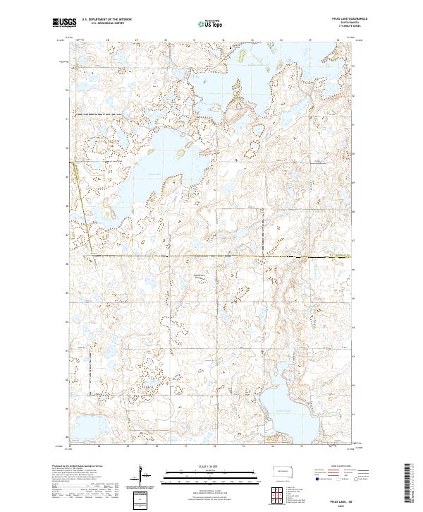 USGS Topographic Map – Piyas Lake