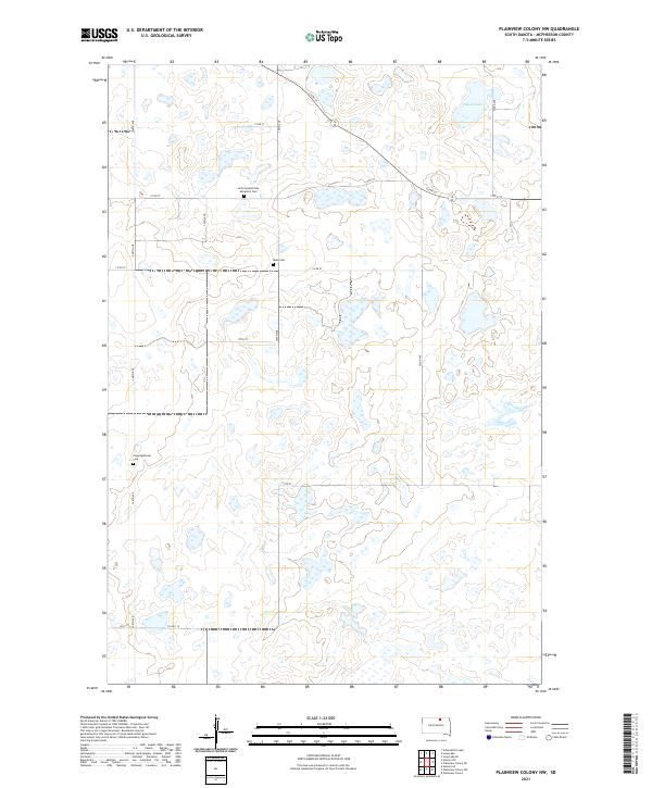 USGS Topographic Map – Plainview Colony NW
