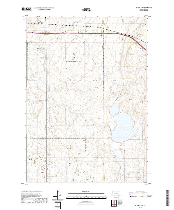 USGS Topographic Map – Platte Lake