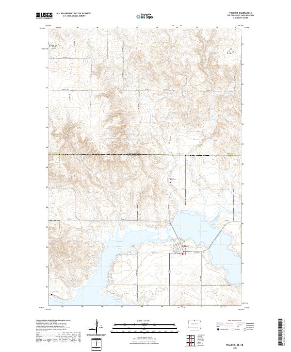 USGS Topographic Map – Pollock