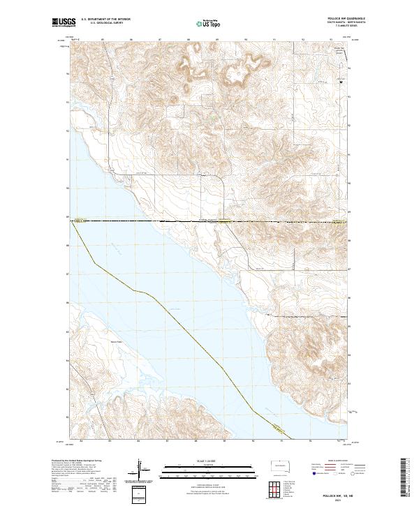 USGS Topographic Map – Pollock NW