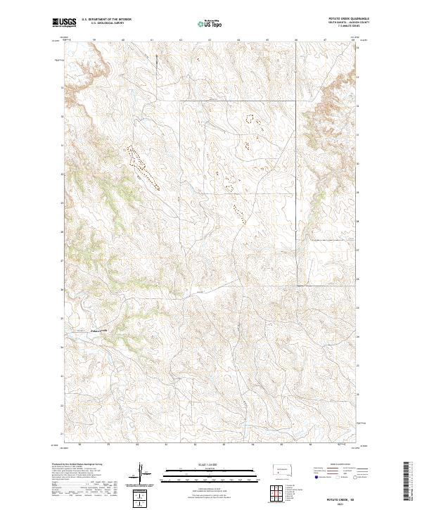USGS Topographic Map – Potato Creek