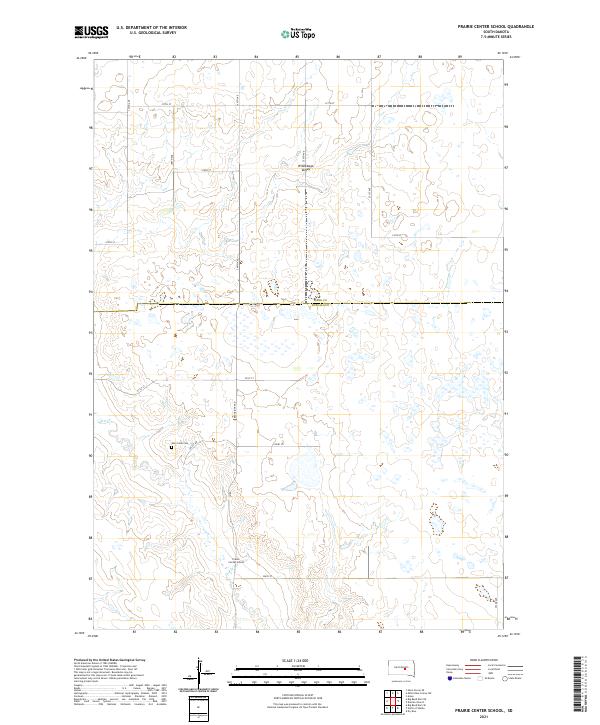 USGS Topographic Map – Prairie Center School