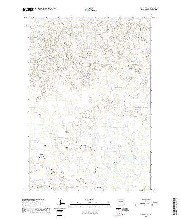 USGS Topographic Map – Prairie City