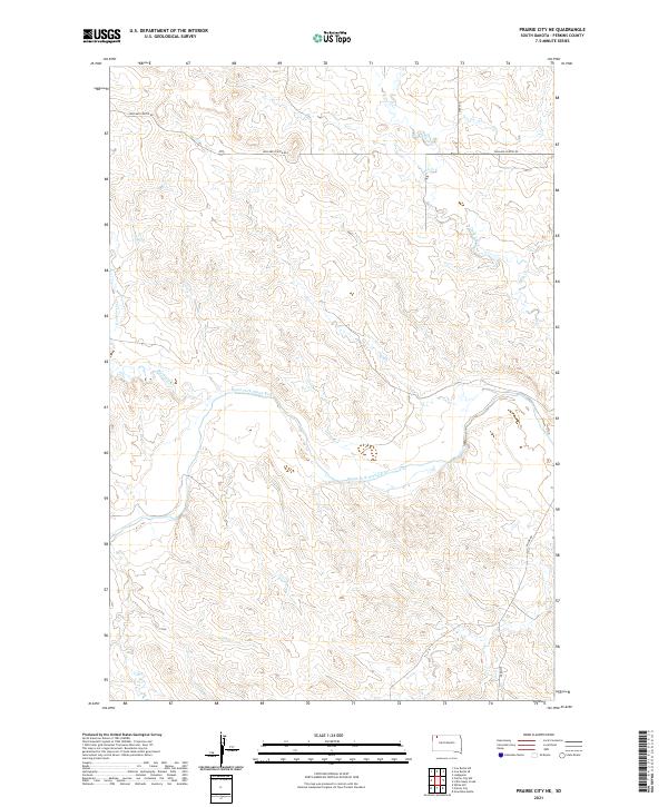 USGS Topographic Map – Prairie City NE