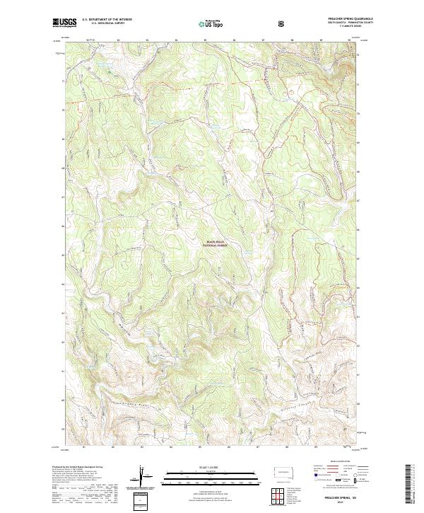 USGS Topographic Map – Preacher Spring
