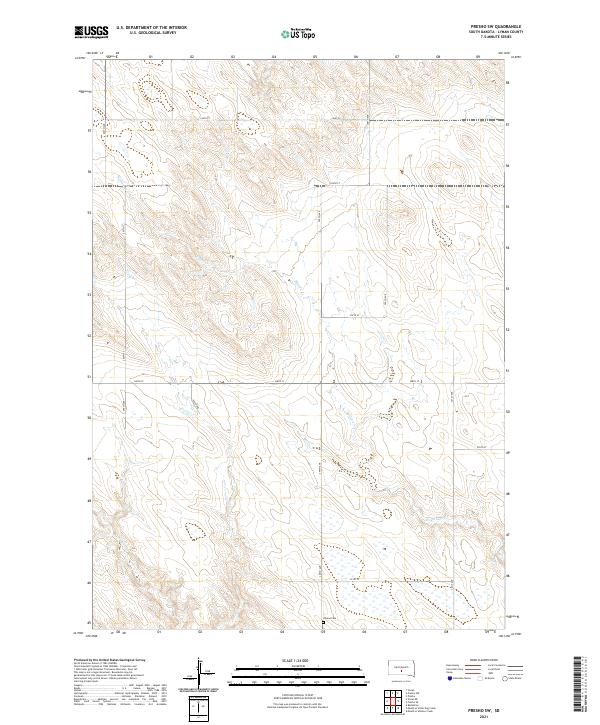 USGS Topographic Map – Presho SW