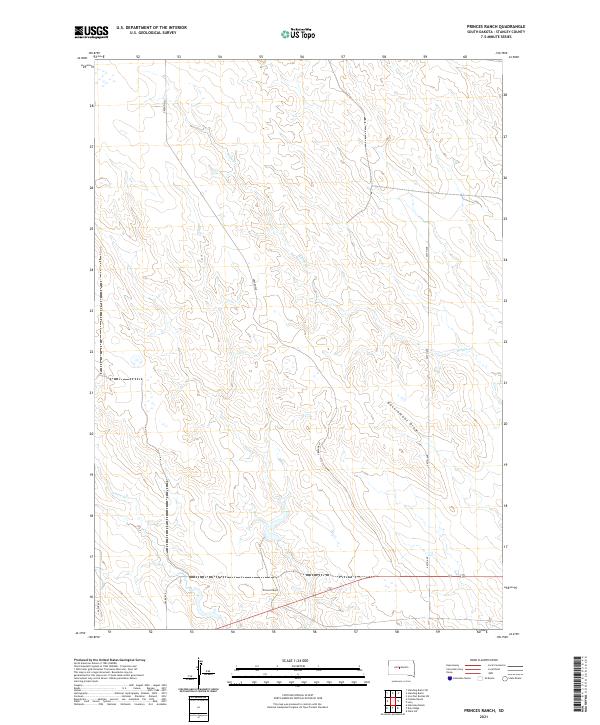 USGS Topographic Map – Princes Ranch