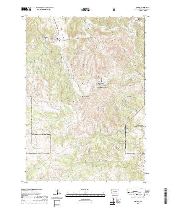 USGS Topographic Map – Pringle