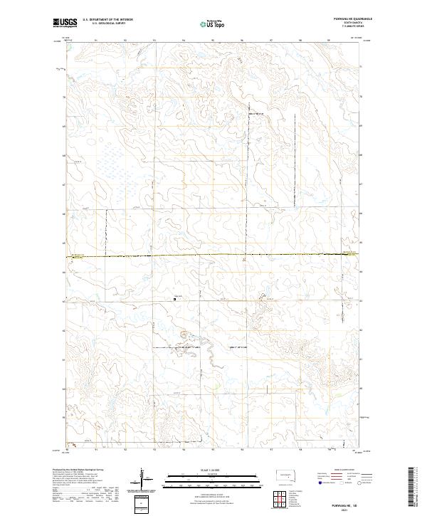 USGS Topographic Map – Pukwana NE