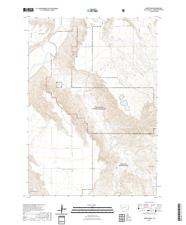 USGS Topographic Map – Quinn Table