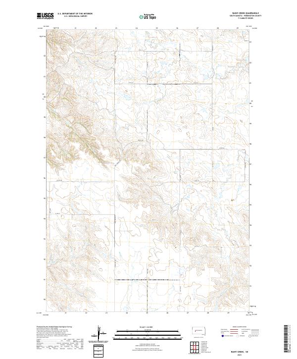 USGS Topographic Map – Rainy Creek