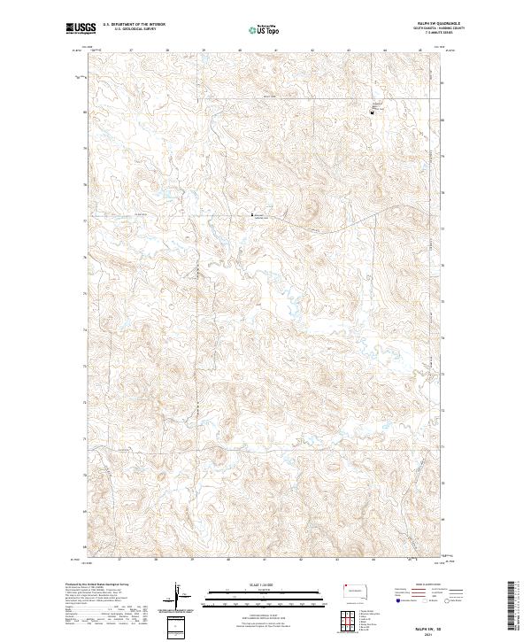 USGS Topographic Map – Ralph SW