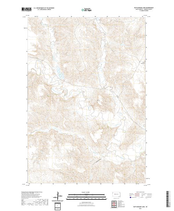 USGS Topographic Map – Rattlesnake Lake