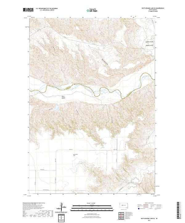 USGS Topographic Map – Rattlesnake Lake SE