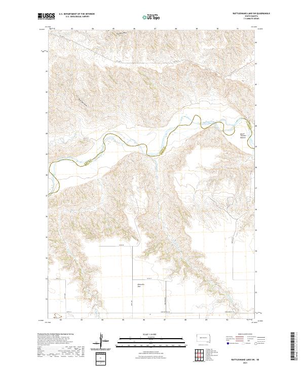 USGS Topographic Map – Rattlesnake Lake SW