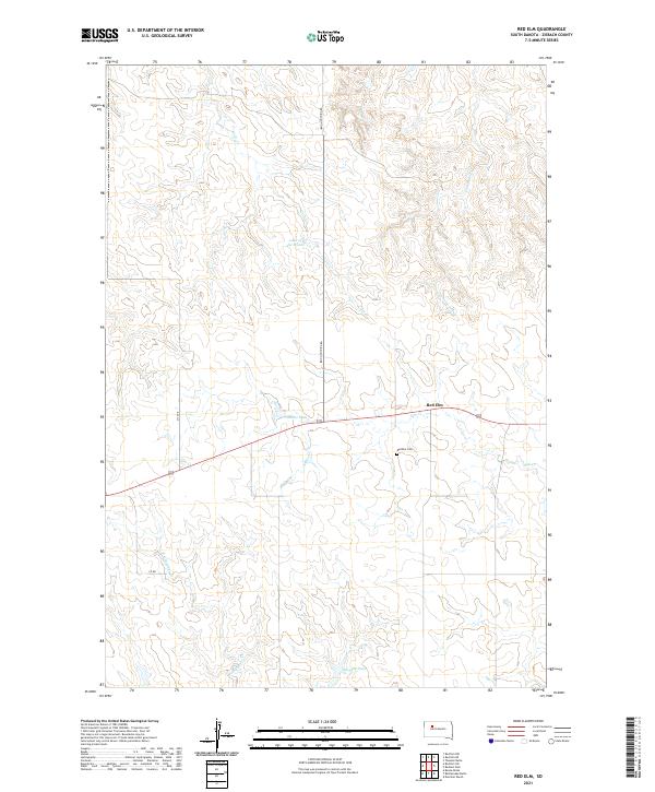 USGS Topographic Map – Red Elm