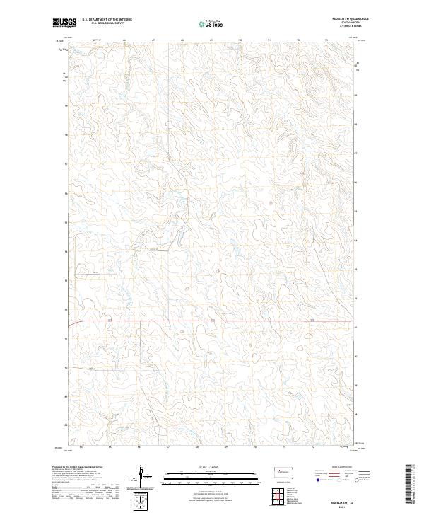 2021 Map of Red Elm SW, 2021 Print