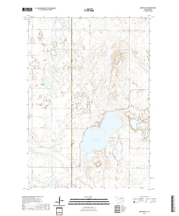 USGS Topographic Map – Redfield SW
