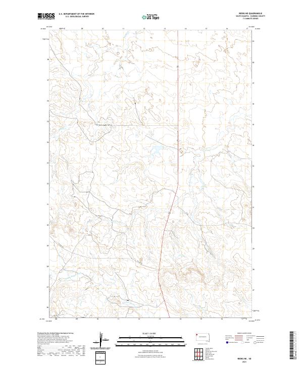 USGS Topographic Map – Redig NE