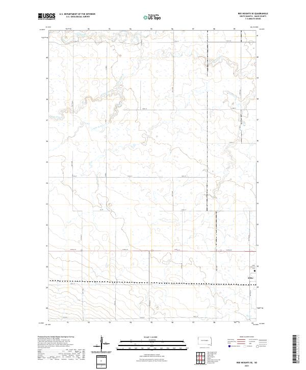 USGS Topographic Map – Ree Heights SE