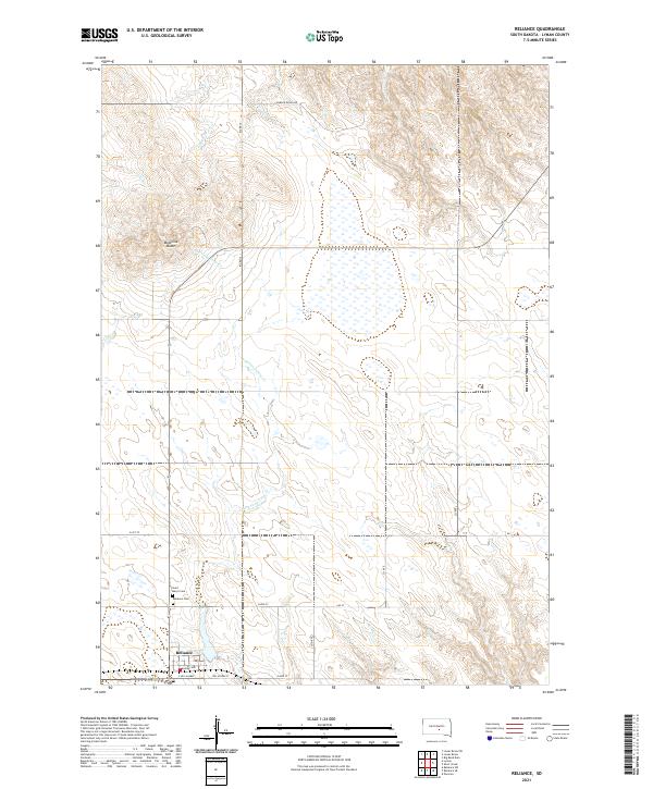 USGS Topographic Map – Reliance