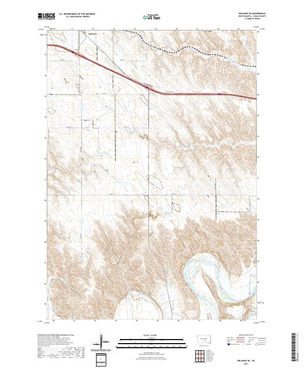 USGS Topographic Map – Reliance SE