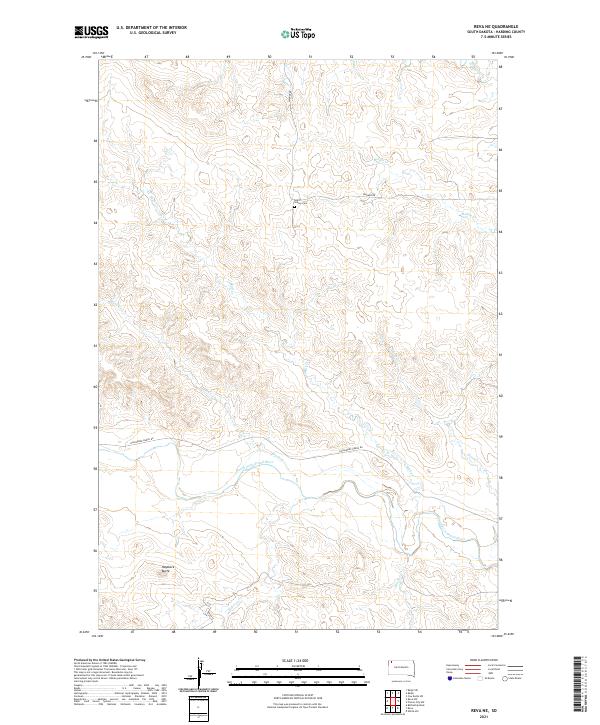 USGS Topographic Map – Reva NE
